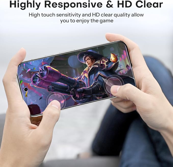 OMOTON for Google Pixel 9 Pro Screen Protector 6.3 inches, 3 Pack Tempered - Image 7