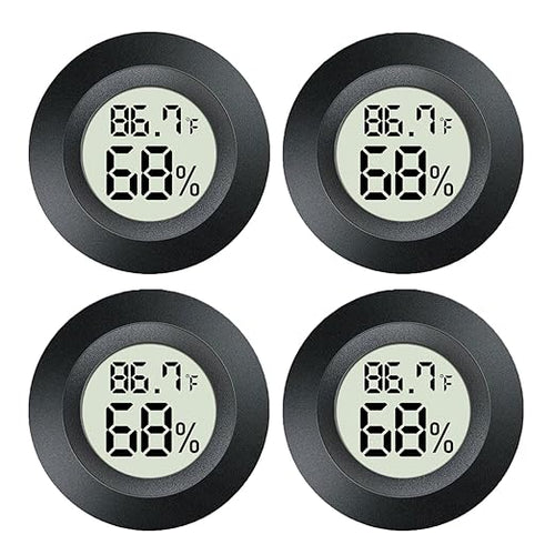 4 Pack Mini Digital Hygrometer Gauge Indoor Thermometer, LCD Monitor by Unknown