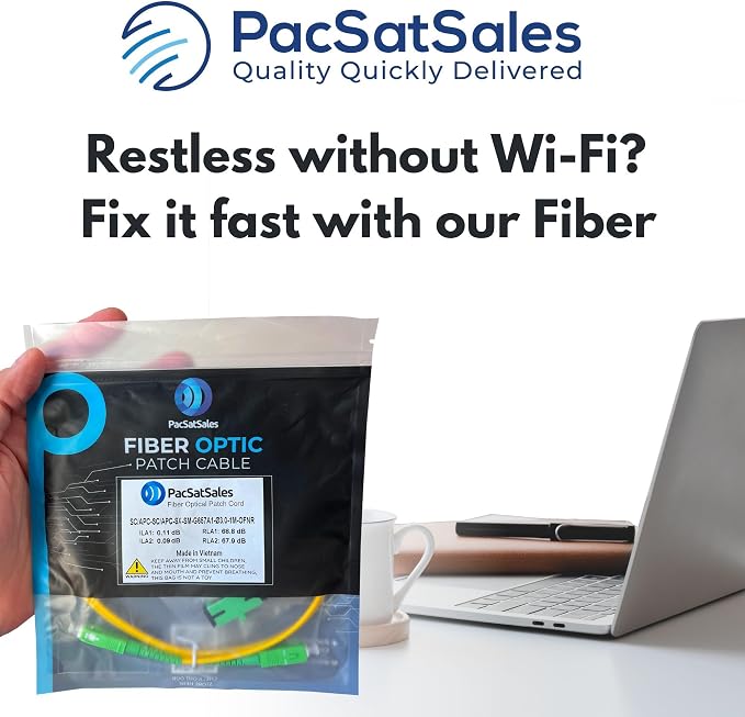 6ft / 2M SC/APC to SC/APC Fiber Optic Internet Cable - Image 6