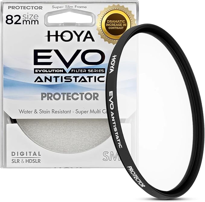 Hoya EVO Antistatic 82mm Filter — Premium Optical Glass w/ 16-Layer SMC Lens by HOYA