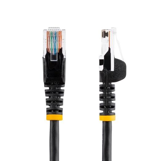 STARTECH.COM 6 FT Black SNAGLESS CAT5E Patch Cable - Image 2