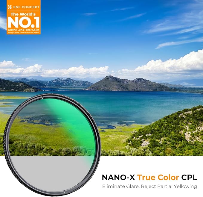 K&F CONCEPT 82mm True Color Polarizer Lens Filter Circular Polarizing Filter - Image 2