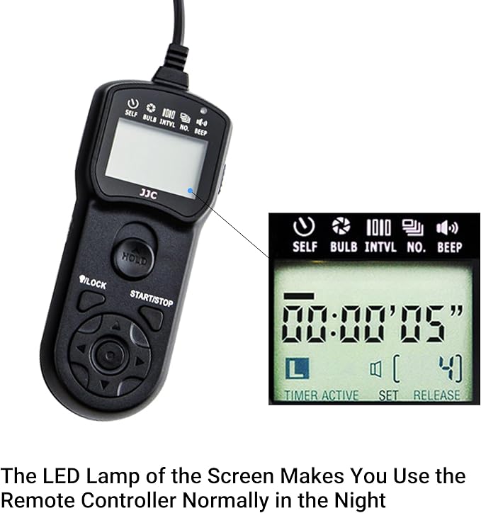 JJC Intervalometer Timer Remote Control Shutter Release - Image 6