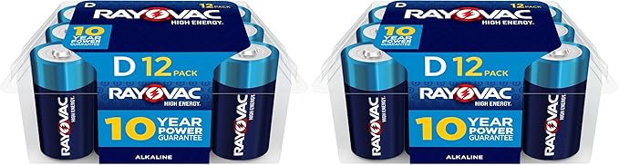 Rayovac D Batteries, Alkaline D Cell Batteries by Rayovac