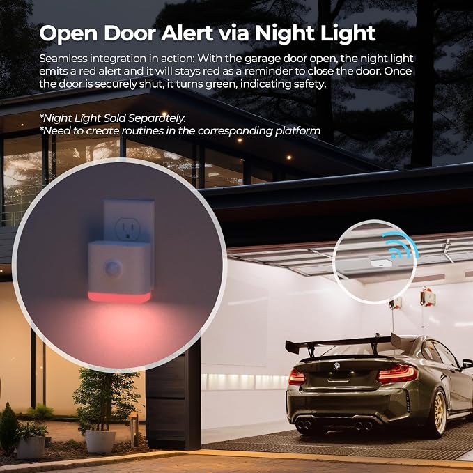 THIRDREALITY Zigbee Smart Garage Door Tilt Sensor, Adjustable Sensitivity Levels - Image 3