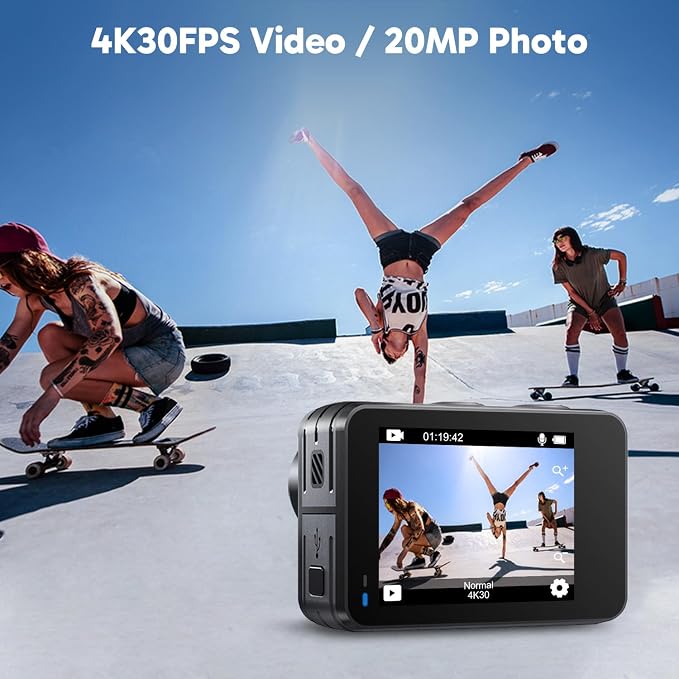 AKASO Brave 7 LE 4K30FPS 20MP WiFi Action Camera - Image 3