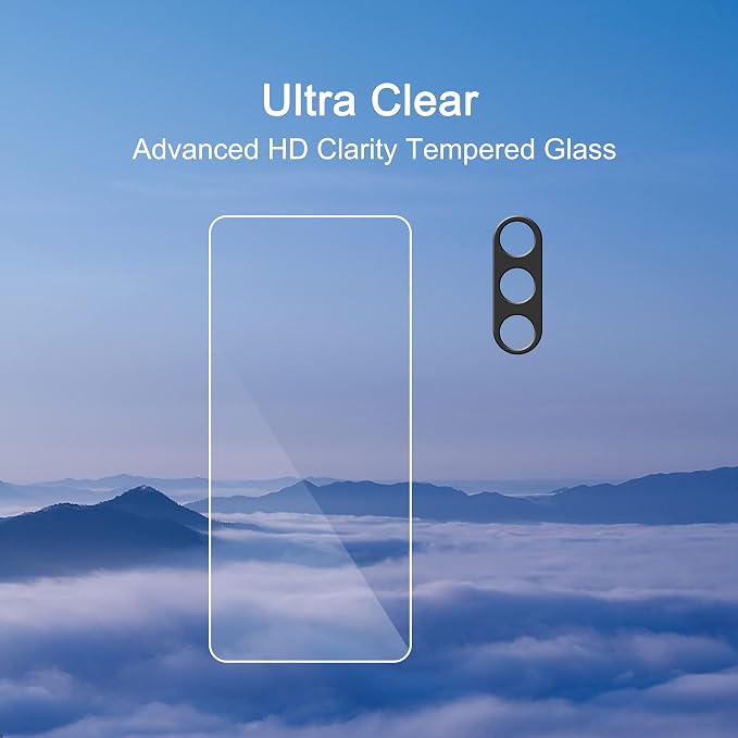 Ailun Screen Protector for Galaxy S23 FE 3Pack + 3Pack Camera Lens Tempered - Image 4