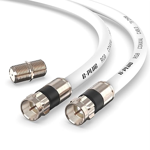 G-PLUG 15FT RG6 Coaxial Cable Connectors Set by G-PLUG