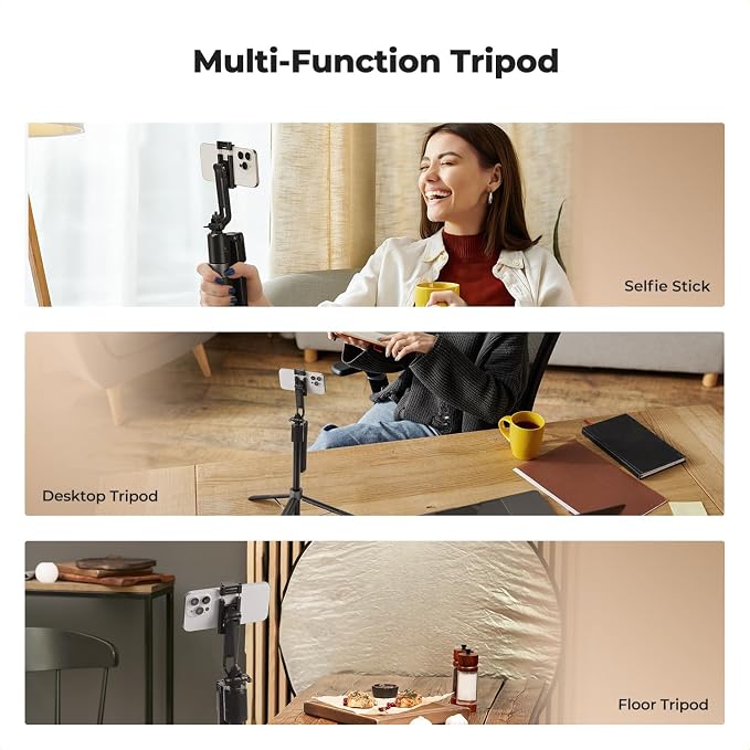K&F CONCEPT 71“ Auto Face Tracking Tripod, 360° Rotation Selfie Stick - Image 7