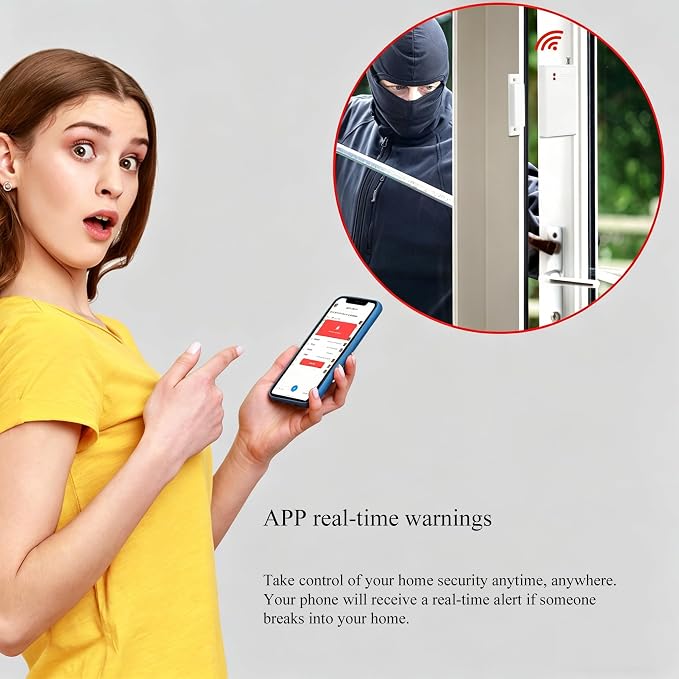 17pcs Wireless DIY Home Burglar Alarm System, 4G WiFi GSM, No Monthly Fee - Image 3