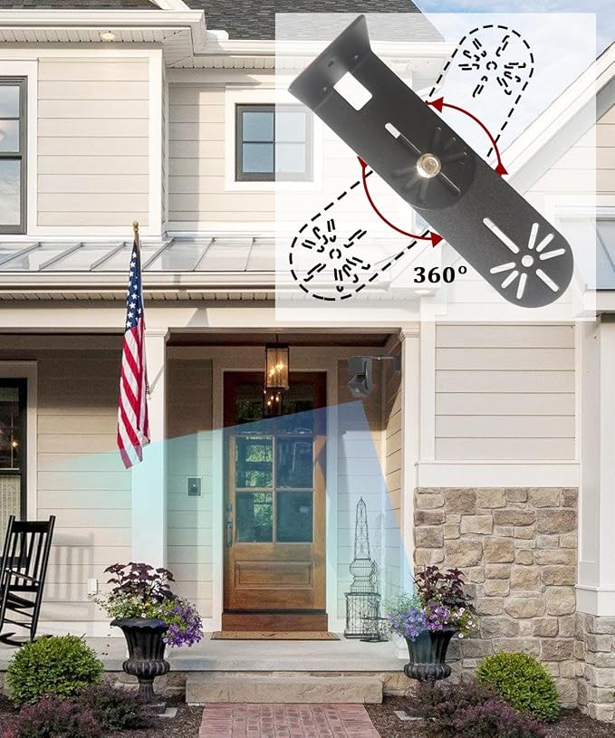 2Pack Metal Swivel Wall Mount Bracket - Image 4