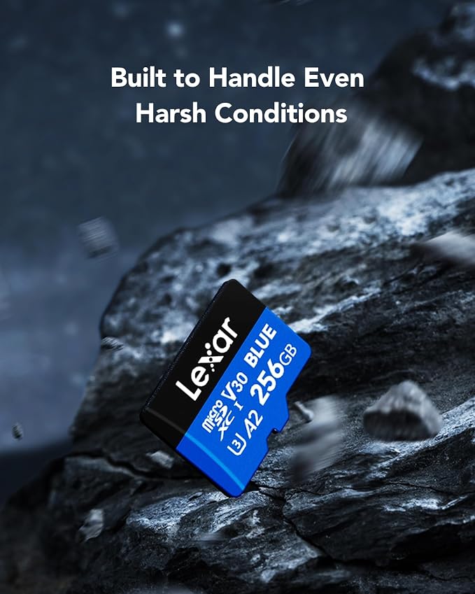 Lexar 256GB 2 Pack Blue Micro SD Card Up to 160MB/s, microSDXC UHS-I Memory Card - Image 8