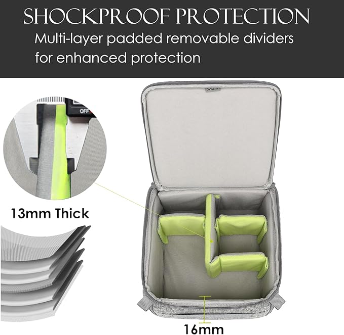 Mini SLR Camera Insert Bag, Shockproof &Pressure-proof Dual Opening Camera Lens - Image 7