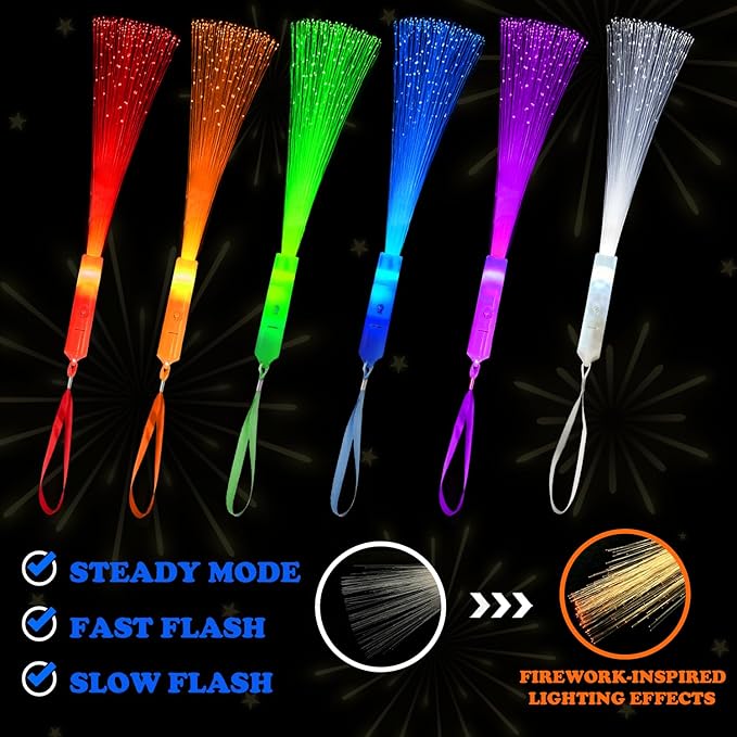 6 Pack Glow Sticks Toys Party Favors Supplies - Image 5
