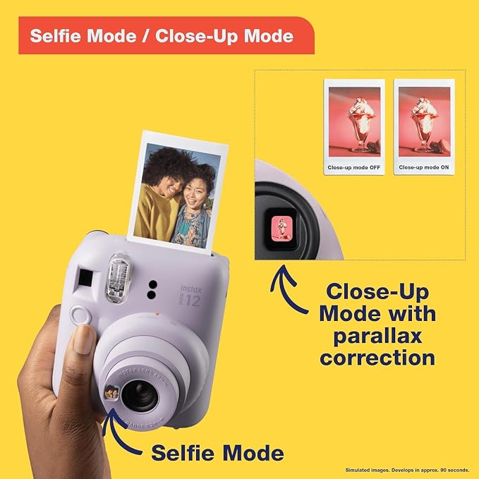 Fujifilm Instax Mini 12 Instant Camera Pastel Blue - Image 9