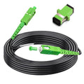 10 Meters SC/APC to SC/APC Fiber Optic Internet Cable, Armored Single Mode by Bangun