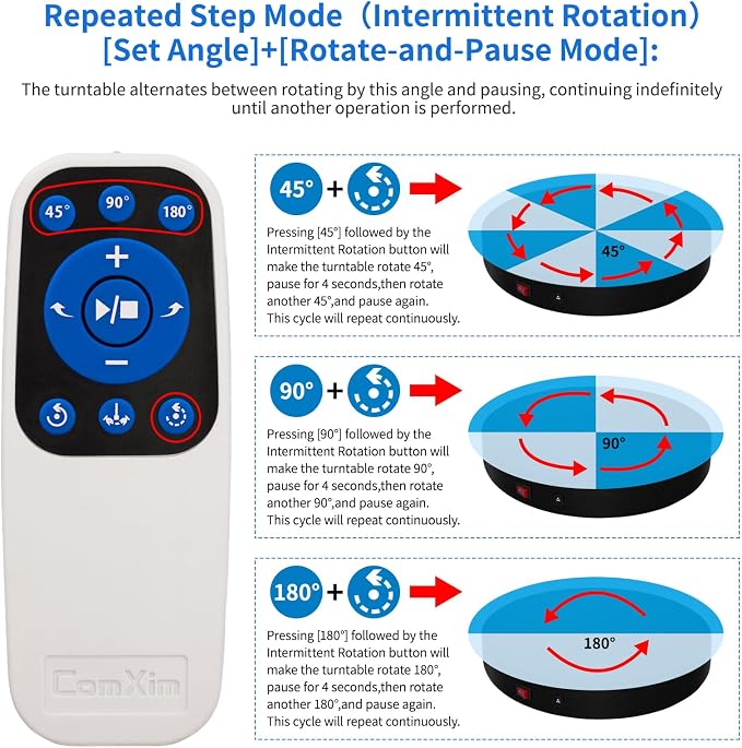 15.8In Remote Motorized Electric Turntable Rotating Display Stand Rotating - Image 6