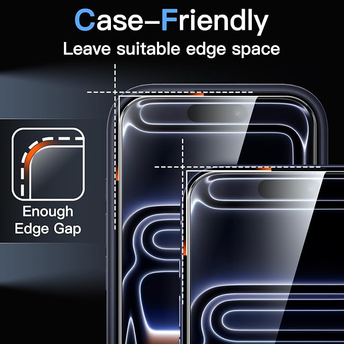 JETech Screen Protector for iPhone 17 Pro 6.3-Inch - Image 7