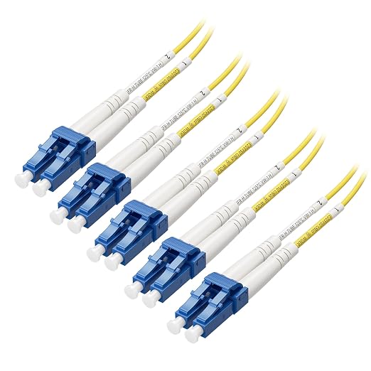 Cable Matters 5-Pack OS2 LC to LC Fiber Patch Cable - 5m / 16.4ft by CableMatters