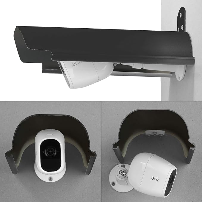 2 Pack Universal Sun Rain Shade Camera Cover Shield, Protective Roof - Image 5