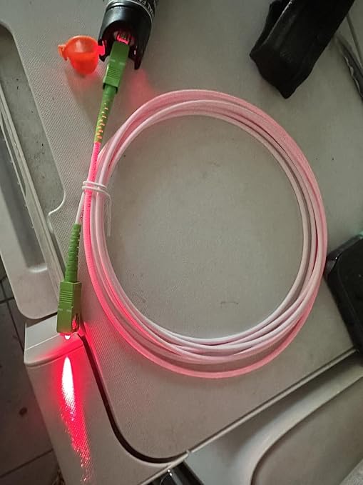 10FT SC/APC to SC/APC Fiber Optic Cable, Armored Single Mode Patch Cord - Image 6