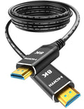 Highwings 8K 4K 120HZ 75 FT HDMI Cable Fiber Optic, Unidirectional in-Wall CL3 by Highwings