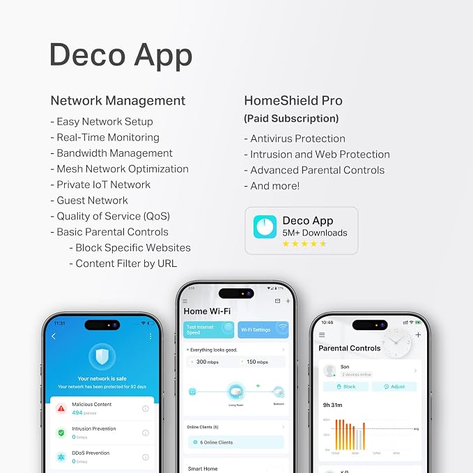 TP-Link Deco 7 BE23 Dual-Band BE3600 WiFi 7 Mesh Wi-Fi System | 4-Stream 3.6 - Image 9