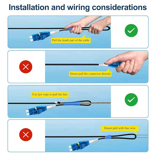 50ft Uniboot LC to LC Outdoor Armored Fiber Patch Cable, Single Mode Duplex - Image 6