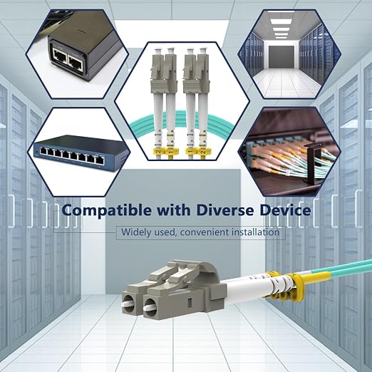 KeepFly Fiber- OM4 LC to LC Fiber Patch Cable 2M-5Pack, 40G/100Gb 50/125μm - Image 7