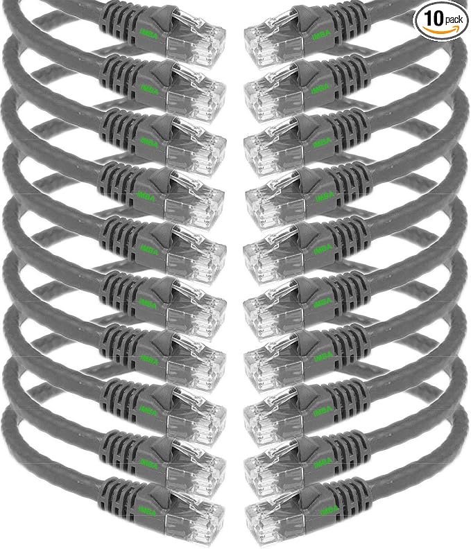 iMBAPrice 3' Cat5e Molded Ethernet Cable, 10 Pack by iMBAPrice
