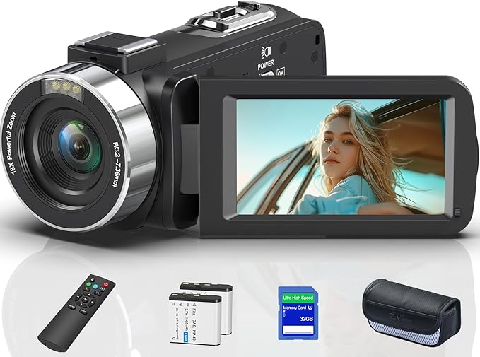 8K 64MP Video Camera 18X Digital Camcorder Video Camera by OLESIT