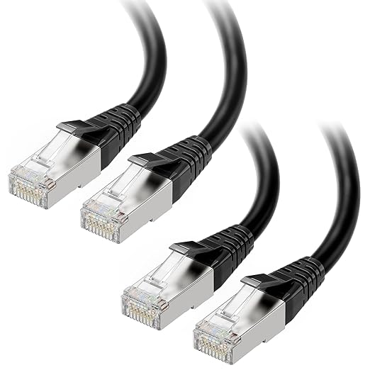 Cable Matters 2-Pack 40Gbps Shielded Cat 8 Ethernet Cable - 5ft by CableMatters