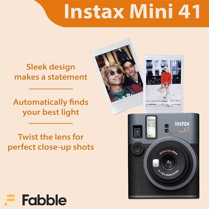 Fujifilm Instax Mini 41 Instant Film Camera Bundle - Image 4