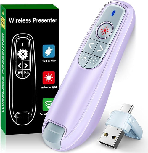 2-in-1 USB Type C Presentation Clicker, Wireless Presentation Clicker by NinjaABXY