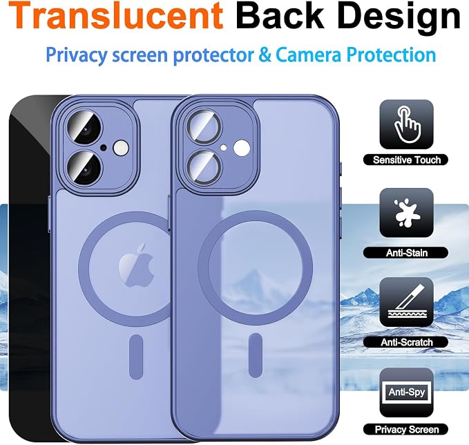 for iPhone 16 Case with Privacy Screen Protector and Camera Protection - Image 2