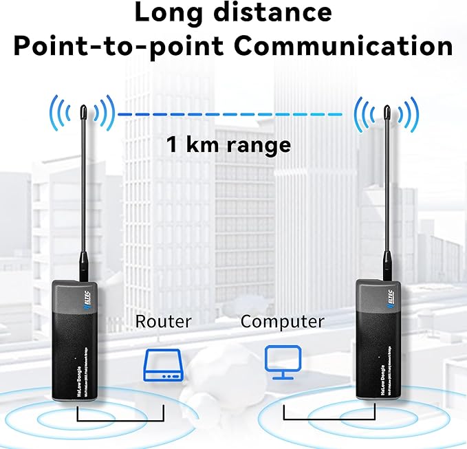 Heltec Wireless Bridge Point to Point Outdoor – WiFi Bridge 3300 feet - Image 5