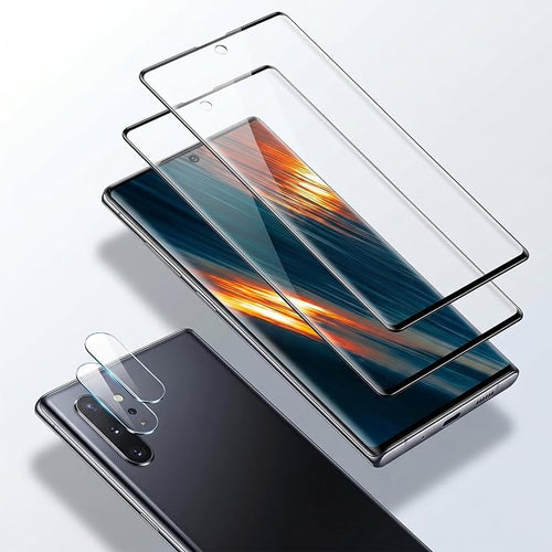 2 Pack Galaxy Note 10 Plus Screen Protector, HD Clear Tempered Glass, 2 Pack by Unknown