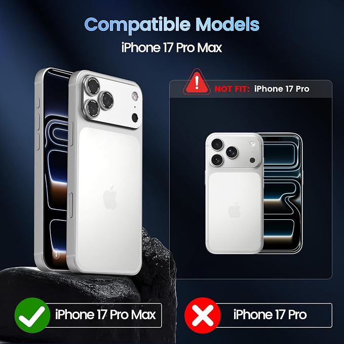 CACOE Camera Lens Protector for iPhone 17 Pro Max - Image 7