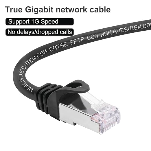 CAT 6 Shielded Ethernet Cable 25 FT, Indoor High-Speed 10Gbps Snagless Shielded - Image 5