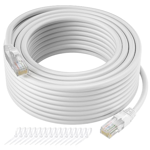 Cat5e Ethernet Cable 300 FT, Long Cat 5e Internet Cable, Standard RJ45 Connector by Kxable