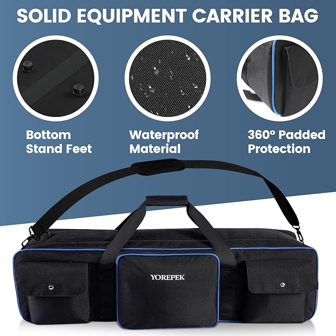 YOREPEK Tripod Carrying Case Bag 40.5", Resistant Light Stand Bag - Image 5