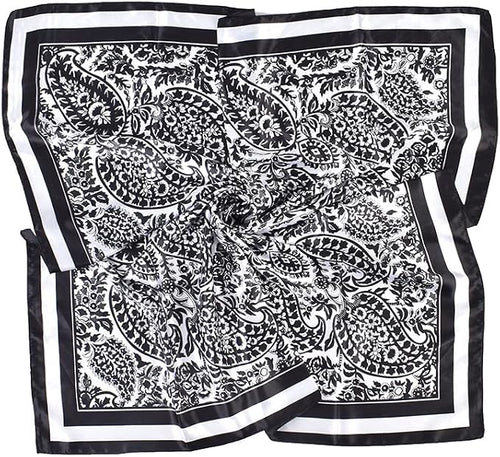 4Pcs Silk Head Scarves for Women Satin Hair Scarf 35”Large Square Bandana Silk - Image 2