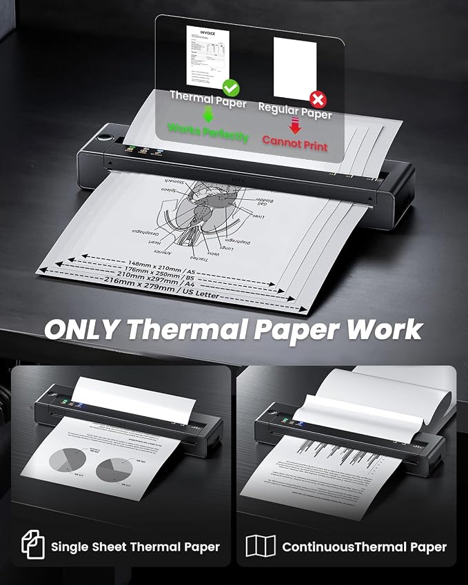 TATTMUSE Inkless Portable Printers Wireless - Image 6