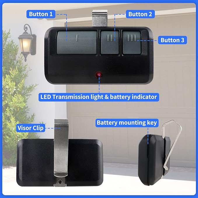 893MAX for liftmaster Craftsman Chamberlain Garage Door Opener Remote, - Image 4