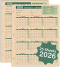 2026 Attendance Calendar by VistaRise