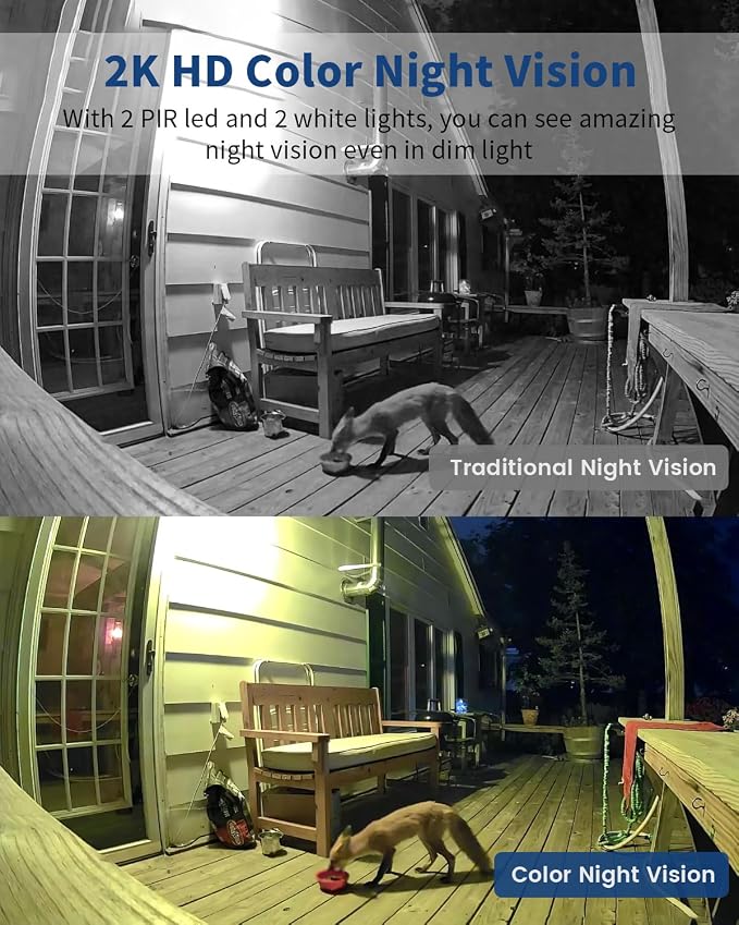 Security Cameras Wireless Outdoor, Battery Powered 2k Color Night Vision - Image 3
