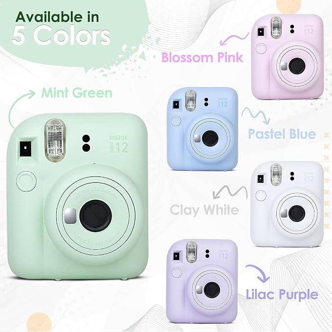 Fujifilm Instax Mini 12 Instant Camera Mint Green and Fuji Film Value Pack - Image 7
