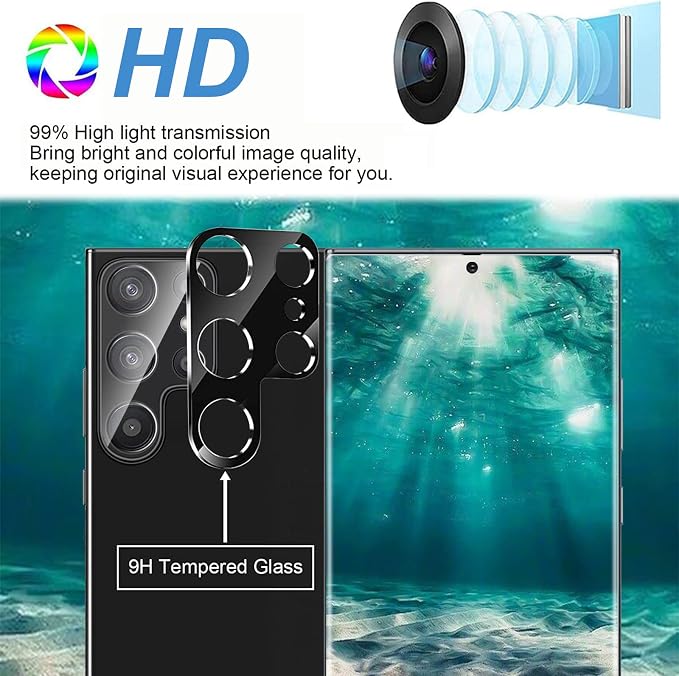 Galaxy S22 Ultra Privacy Screen Protector, 9H Tempered Glass, Ultrasonic - Image 7