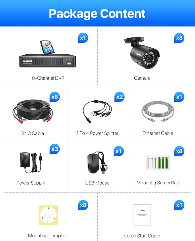 ZOSI 3K Lite Home Surveillance Security Camera System - Image 9