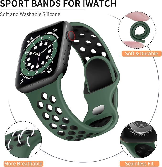 Lerobo Compatible with Apple Watch Band 40mm 38mm 41mm 42mm - Image 2